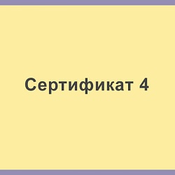 Сертификат 4